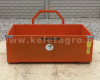 Transport box 130 cm, for Japanese compact tractors, drop down tailboard, Komondor SZLH-130 (4)